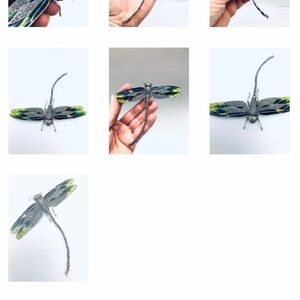 Dragonfly Terrarium Accent - Green & Black Reptile Habitat Brouch
BoxK9